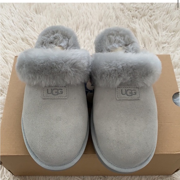 NWB UGG genuine shearling cozy suede slipper - Picture 7 of 11